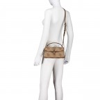 Umhängetasche Queensland 4G-Logo Latte, Farbe: braun, Marke: Guess, EAN: 0190231964858, Abmessungen in cm: 25x12.3x6, Bild 6 von 7