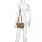 Handtasche Queensland Mini Latte, Farbe: braun, Marke: Guess, EAN: 0190231964889, Abmessungen in cm: 18.5x13.5x8, Bild 5 von 7
