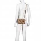 Handtasche Queensland Mini Latte, Farbe: braun, Marke: Guess, EAN: 0190231964889, Abmessungen in cm: 18.5x13.5x8, Bild 6 von 7