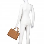 Handtasche Adelasia 4G-Logo Caramel, Farbe: cognac, Marke: Guess, EAN: 0190231965046, Abmessungen in cm: 29.5x20x10, Bild 4 von 8