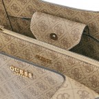 Shopper Calista 4G-Logo mit herausnehmbarer Tasche Latte Logo, Farbe: braun, Marke: Guess, EAN: 0190231965947, Abmessungen in cm: 25x28.5x13, Bild 7 von 8