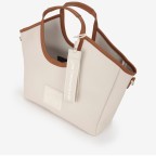 Shopper Jenny Off White Multi, Farbe: beige, Marke: V°73, EAN: 8054942673442, Abmessungen in cm: 37.5x40x14.5, Bild 4 von 5