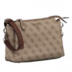 Umhängetasche Noelle II 4G-Logo Latte Brown, Farbe: braun, Marke: Guess, EAN: 0190231964377, Abmessungen in cm: 24.5x18x7.5, Bild 2 von 6