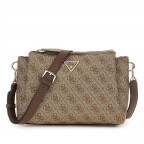Umhängetasche Noelle II 4G-Logo Latte Brown, Farbe: braun, Marke: Guess, EAN: 0190231964377, Abmessungen in cm: 24.5x18x7.5, Bild 1 von 6