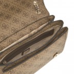 Umhängetasche Noelle II 4G-Logo Latte Brown, Farbe: braun, Marke: Guess, EAN: 0190231964490, Abmessungen in cm: 24x16.5x6, Bild 7 von 7