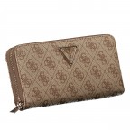 Geldbörse Laurel II 4G-Logo mit Griffschlaufe Latte, Farbe: braun, Marke: Guess, EAN: 0190231960553, Abmessungen in cm: 20.5x10x2.8, Bild 2 von 5