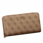 Geldbörse Brenton 4G-Logo mit Griffschlaufe Latte, Farbe: braun, Marke: Guess, EAN: 0190231965831, Abmessungen in cm: 20.5x10x2.5, Bild 2 von 5