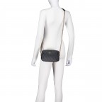 Umhängetasche Noelle II 4G-Logo Coal, Farbe: anthrazit, Marke: Guess, EAN: 0190231964421, Abmessungen in cm: 19.5x14x7, Bild 5 von 6