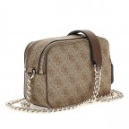 Umhängetasche Noelle II 4G-Logo Latte Brown, Farbe: braun, Marke: Guess, EAN: 0190231964438, Abmessungen in cm: 19.5x14x7, Bild 3 von 6