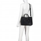 Handtasche Meridian II Black, Farbe: schwarz, Marke: Guess, EAN: 0190231966210, Abmessungen in cm: 30x24.5x10.5, Bild 6 von 8