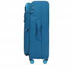 Koffer T25 erweiterbar Größe L Petrol, Farbe: blau/petrol, Marke: Franky, EAN: 4251885955084, Abmessungen in cm: 47x80x31, Bild 3 von 7
