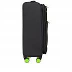 Koffer T26 erweiterbar Größe M Black Neongreen, Farbe: schwarz, Marke: Franky, EAN: 4251885984619, Abmessungen in cm: 42x67x24, Bild 2 von 7