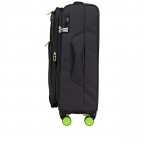 Koffer T26 erweiterbar Größe M Black Neongreen, Farbe: schwarz, Marke: Franky, EAN: 4251885984619, Abmessungen in cm: 42x67x24, Bild 3 von 7