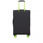 Koffer T26 erweiterbar Größe M Black Neongreen, Farbe: schwarz, Marke: Franky, EAN: 4251885984619, Abmessungen in cm: 42x67x24, Bild 4 von 7