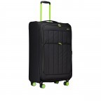 Trolley T26 erweiterbar Größe L Black Neongreen, Farbe: schwarz, Marke: Franky, EAN: 4251885984626, Abmessungen in cm: 46x80x25, Bild 5 von 7