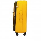 Trolley T26 erweiterbar Größe L Yellow Black, Farbe: gelb, Marke: Franky, EAN: 4251885984664, Abmessungen in cm: 46x80x25, Bild 3 von 7