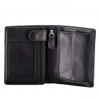 Geldbörse Nappa mit RFID-Schutz Black, Farbe: schwarz, Marke: Hausfelder Manufaktur, EAN: 4065646023987, Abmessungen in cm: 8.5x10.7x1.8, Bild 4 von 6