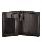 Geldbörse Oil pull up mit RFID-Schutz Dark Brown, Farbe: braun, Marke: Hausfelder Manufaktur, EAN: 4065646024007, Abmessungen in cm: 8.5x10.5x2, Bild 4 von 5