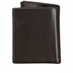 Geldbörse Oil pull up mit RFID-Schutz Dark Brown, Farbe: braun, Marke: Hausfelder Manufaktur, EAN: 4065646024007, Abmessungen in cm: 8.5x10.5x2, Bild 3 von 5
