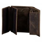 Geldbörse Hunter mit RFID-Schutz Dark Brown, Farbe: braun, Marke: Hausfelder Manufaktur, EAN: 4065646023994, Abmessungen in cm: 8.5x10.5x2.5, Bild 5 von 5