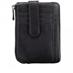 Schlüssel- / Kartenetui Nappa Black, Farbe: schwarz, Marke: Hausfelder Manufaktur, EAN: 4065646024106, Abmessungen in cm: 12.2x8.5x1.5, Bild 3 von 4