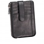 Schlüssel- / Kartenetui Nappa Black, Farbe: schwarz, Marke: Hausfelder Manufaktur, EAN: 4065646024106, Abmessungen in cm: 12.2x8.5x1.5, Bild 2 von 4