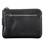 Schlüssel- / Kartenetui Nappa Black, Farbe: schwarz, Marke: Hausfelder Manufaktur, EAN: 4065646024106, Abmessungen in cm: 12.2x8.5x1.5, Bild 3 von 4