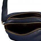 Umhängetasche mit Goldfittings Dark Blue, Farbe: blau/petrol, Marke: Hausfelder Manufaktur, EAN: 4065646023451, Abmessungen in cm: 22x17.5x7, Bild 6 von 6