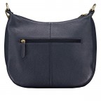 Beuteltasche mit Goldfittings Dark Blue, Farbe: blau/petrol, Marke: Hausfelder Manufaktur, EAN: 4065646023499, Abmessungen in cm: 30x26.5x9, Bild 3 von 7