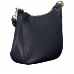 Beuteltasche mit Goldfittings Dark Blue, Farbe: blau/petrol, Marke: Hausfelder Manufaktur, EAN: 4065646023499, Abmessungen in cm: 30x26.5x9, Bild 2 von 7