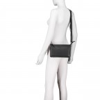 Umhängetasche Black, Farbe: schwarz, Marke: Hausfelder Manufaktur, EAN: 4065646023529, Abmessungen in cm: 24x15x7, Bild 5 von 6