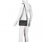 Umhängetasche Black, Farbe: schwarz, Marke: Hausfelder Manufaktur, EAN: 4065646023529, Abmessungen in cm: 24x15x7, Bild 4 von 6