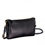 Umhängetasche Nappa mit Goldfittings Black, Farbe: schwarz, Marke: Hausfelder Manufaktur, EAN: 4065646023567, Abmessungen in cm: 23x14x3, Bild 2 von 6