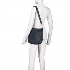 Beuteltasche Dark Blue, Farbe: blau/petrol, Marke: Hausfelder Manufaktur, EAN: 4065646023642, Abmessungen in cm: 30x26.5x8.5, Bild 5 von 7