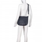 Beuteltasche Dark Blue, Farbe: blau/petrol, Marke: Hausfelder Manufaktur, EAN: 4065646023642, Abmessungen in cm: 30x26.5x8.5, Bild 6 von 7