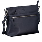 Umhängetasche Dark Blue, Farbe: blau/petrol, Marke: Hausfelder Manufaktur, EAN: 4065646023673, Abmessungen in cm: 26x22.5x8, Bild 2 von 6