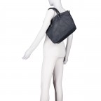 Handtasche Dark Blue, Farbe: blau/petrol, Marke: Hausfelder Manufaktur, EAN: 4065646023758, Abmessungen in cm: 36x27.5x10, Bild 4 von 7