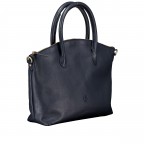 Handtasche Dark Blue, Farbe: blau/petrol, Marke: Hausfelder Manufaktur, EAN: 4065646023758, Abmessungen in cm: 36x27.5x10, Bild 2 von 7