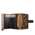 Geldbörse Miniwallet Zebra mit RFID-Schutz Beige, Farbe: beige, Marke: Secrid, EAN: 8721077500485, Abmessungen in cm: 6.5x10.2x1.2, Bild 4 von 5