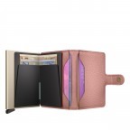 Geldbörse Miniwallet Pebble mit RFID-Schutz Rose, Farbe: rosa/pink, Marke: Secrid, EAN: 8721077500508, Abmessungen in cm: 6.5x10.2x2.1, Bild 3 von 5
