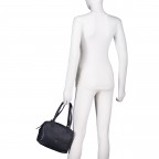 Handtasche mit Goldfittings Dark Blue, Farbe: blau/petrol, Marke: Hausfelder Manufaktur, EAN: 4065646023789, Abmessungen in cm: 23.5x17x11, Bild 4 von 8