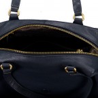 Handtasche mit Goldfittings Dark Blue, Farbe: blau/petrol, Marke: Hausfelder Manufaktur, EAN: 4065646023789, Abmessungen in cm: 23.5x17x11, Bild 8 von 8