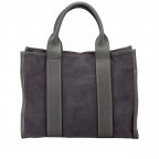 Handtasche Velours Grau, Farbe: grau, Marke: Hausfelder Manufaktur, EAN: 4065646025592, Abmessungen in cm: 32x24.5x15, Bild 3 von 8