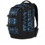 Rucksack Pack 2025 Caleido Blue, Farbe: blau/petrol, Marke: Satch, EAN: 4057081202751, Abmessungen in cm: 30x45x27, Bild 7 von 12