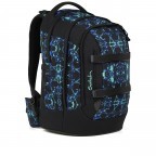 Rucksack Pack 2025 Caleido Blue, Farbe: blau/petrol, Marke: Satch, EAN: 4057081202751, Abmessungen in cm: 30x45x27, Bild 3 von 12