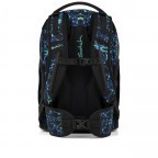Rucksack Pack 2025 Caleido Blue, Farbe: blau/petrol, Marke: Satch, EAN: 4057081202751, Abmessungen in cm: 30x45x27, Bild 5 von 12