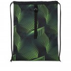Sportbeutel Seismic Green, Farbe: grün/oliv, Marke: Satch, EAN: 4057081203635, Abmessungen in cm: 33x44x1, Bild 2 von 4