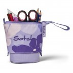 Mäppchen Pencil Slider Lilac Blossom, Farbe: blau/petrol, Marke: Satch, EAN: 4057081203567, Abmessungen in cm: 17x19x7, Bild 2 von 4