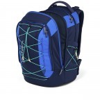 Rucksack Pack 2025 Sneaker Style Crossed Blue, Farbe: blau/petrol, Marke: Satch, EAN: 4057081202843, Abmessungen in cm: 30x45x27, Bild 8 von 9