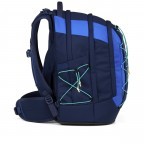 Rucksack Pack 2025 Sneaker Style Crossed Blue, Farbe: blau/petrol, Marke: Satch, EAN: 4057081202843, Abmessungen in cm: 30x45x27, Bild 4 von 9